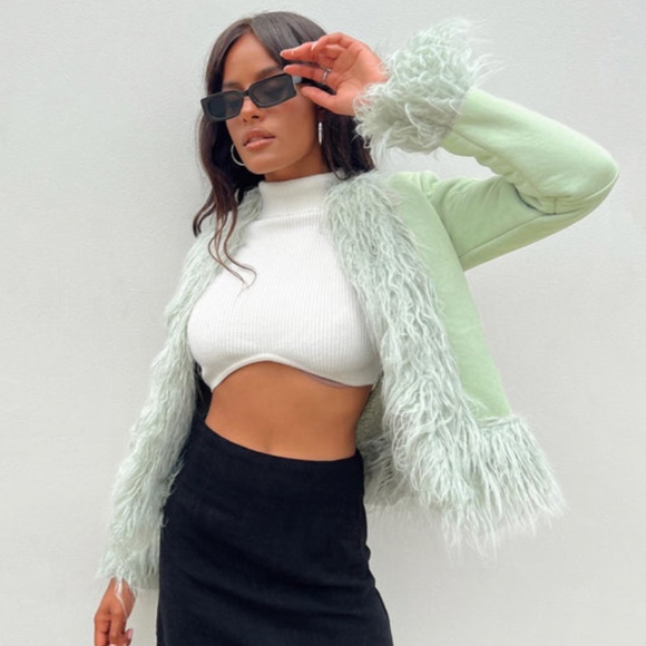 Princess Polly Jackets & Coats Princess Polly Faux Fur Jacket In